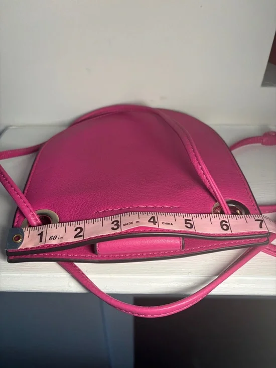 Vince Camuto Vibrant Pink Pebbled Leather Crossbody - Picture 2 of 12